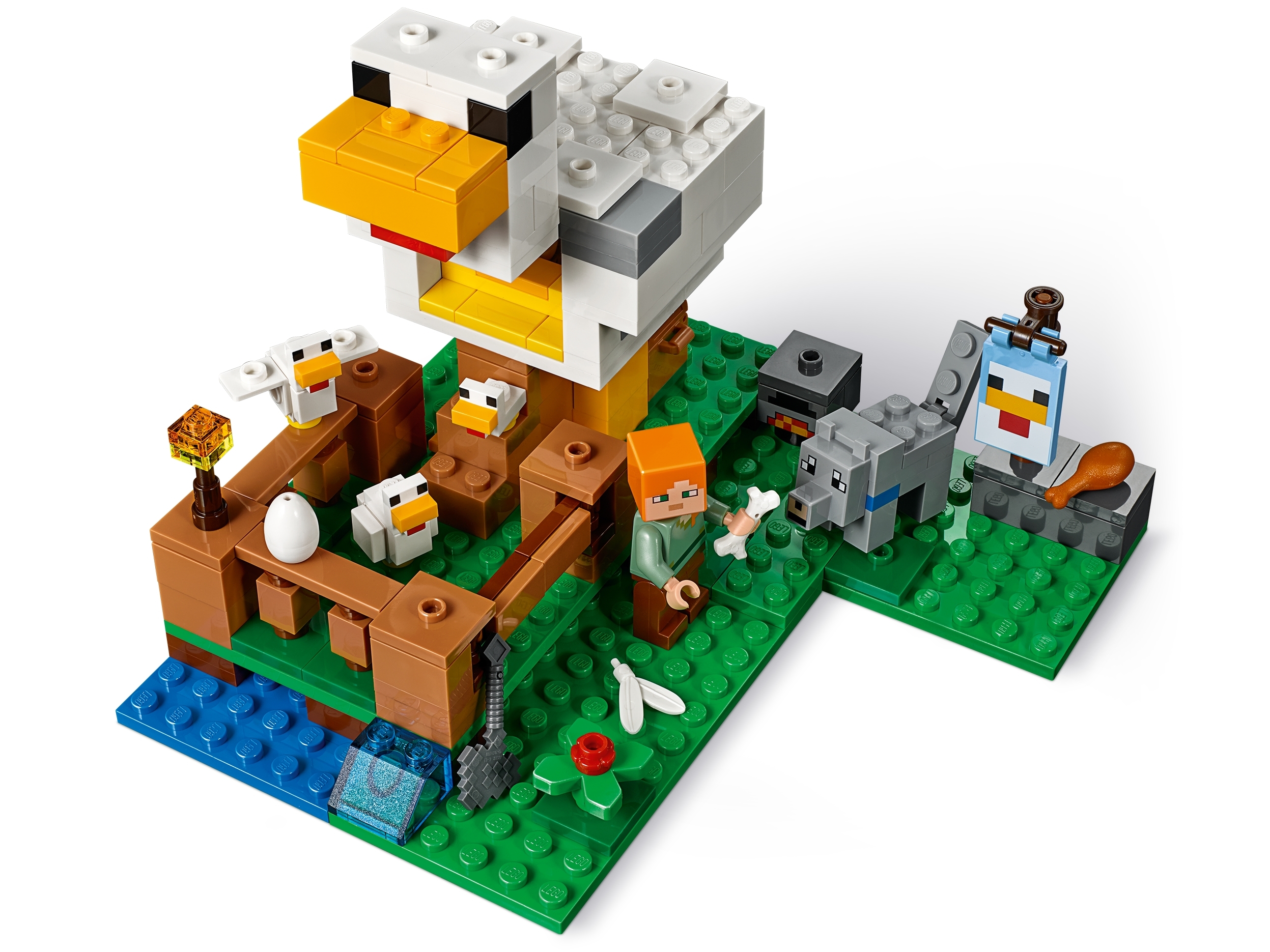 198 Piezas Lego Minecraft The Chicken Coop 21140 