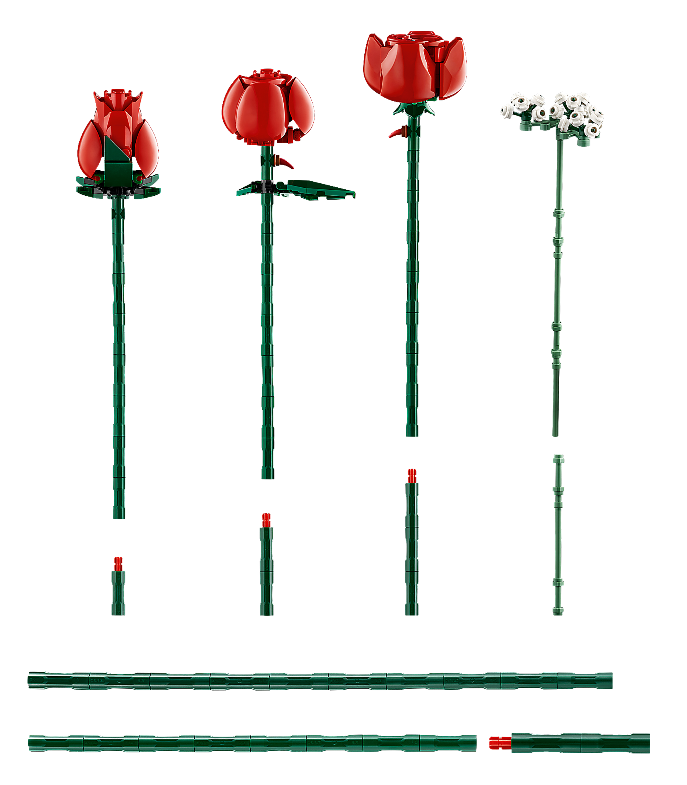LEGO Roses With Vase and Water Tiles genuine LEGO Buildable Roses for  Mothers Day -  Denmark