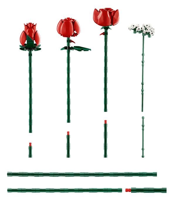 LEGO 10328 Le bouquet de roses — visuel 7 sur 8