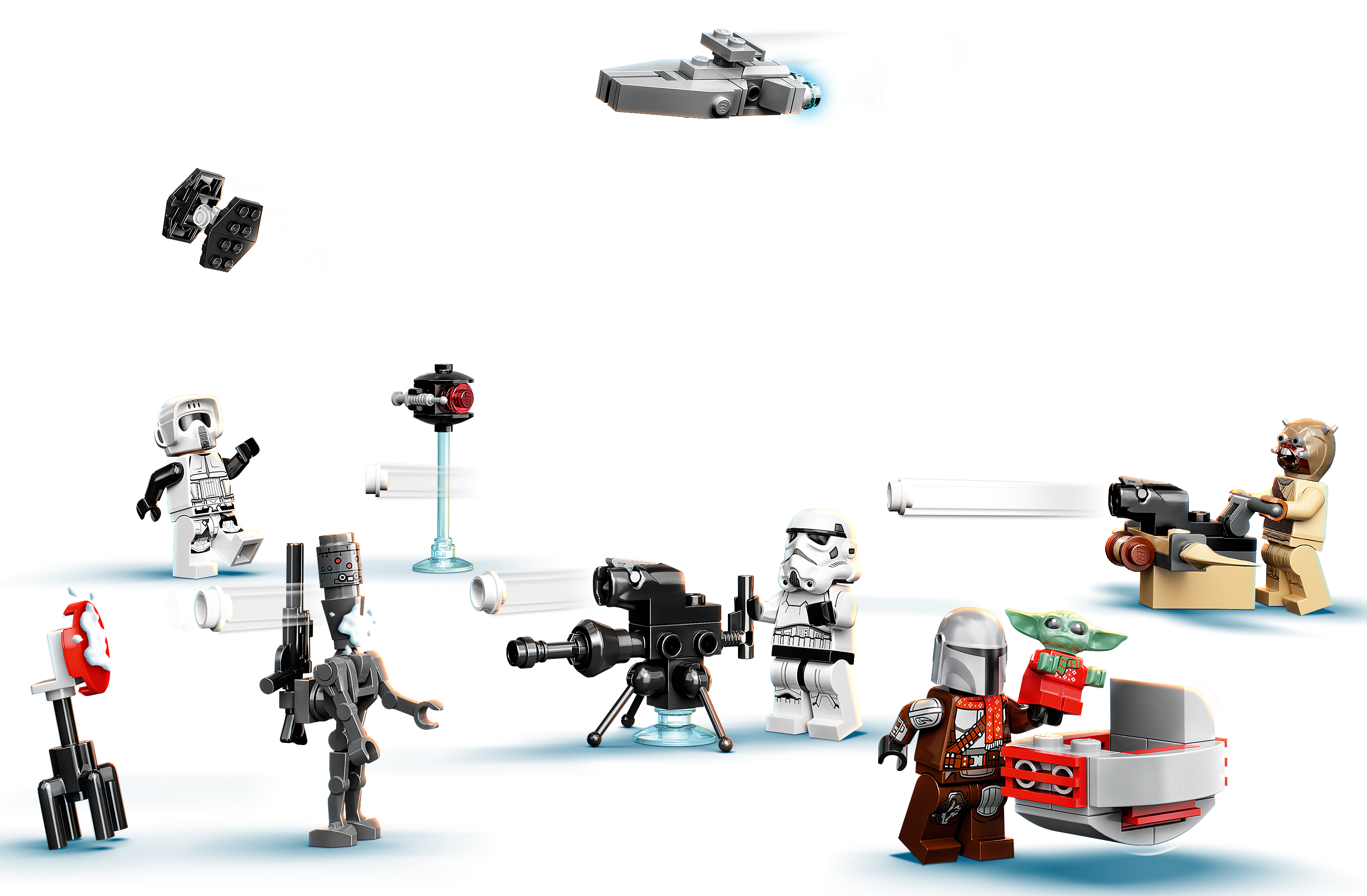 The Mandalorian para Niños de 6 Años Calendario de Adviento de 2021 LEGO 75307 Star Wars Set de Construcción para Niños