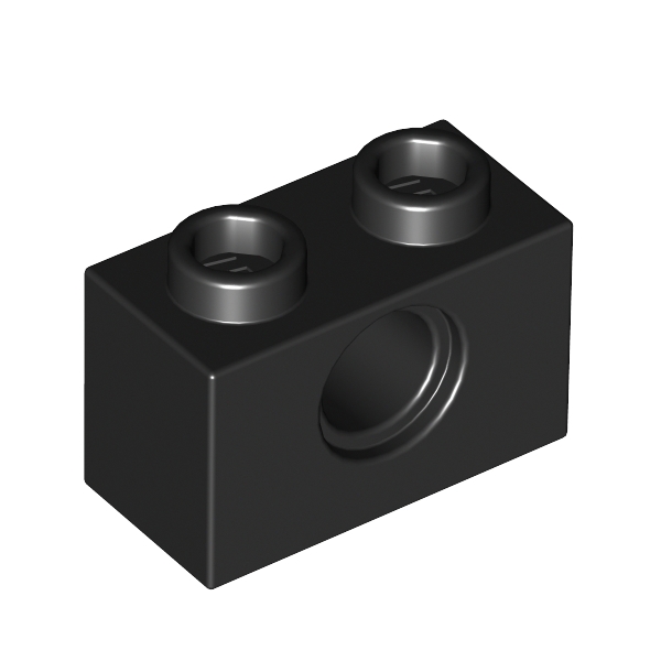 Technic Brick 1 x 2 [1 Pin Hole]