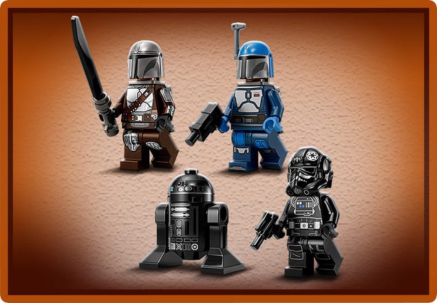  Lego Star Wars Mandalorian Fang Fighter vs. TIE