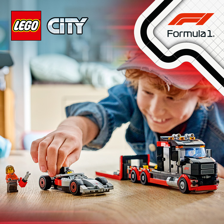 しお F1® Display Truck with Audi F1® Race Car 60493 | City | Buy online