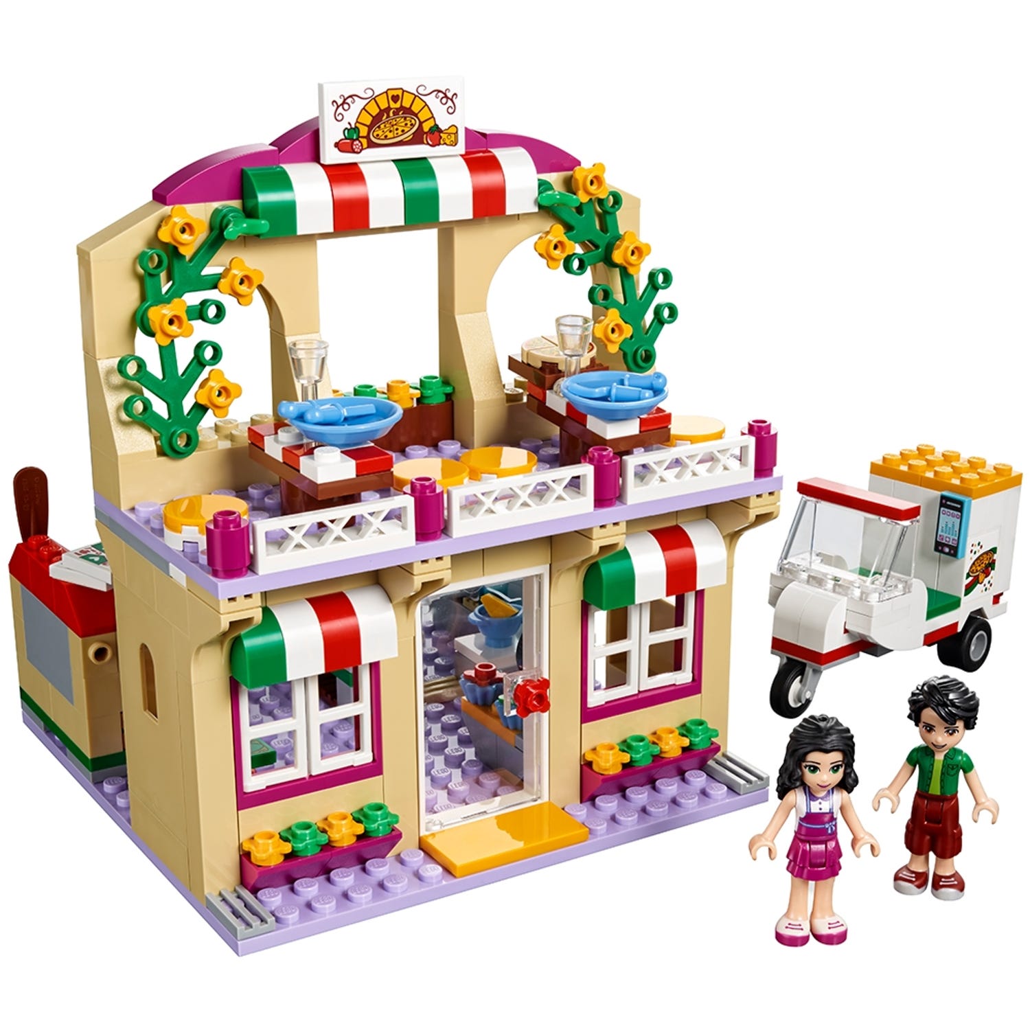 Grøn baggrund rotation Tilfredsstille Heartlake Pizzeria 41311 | Friends | Buy online at the Official LEGO® Shop  US