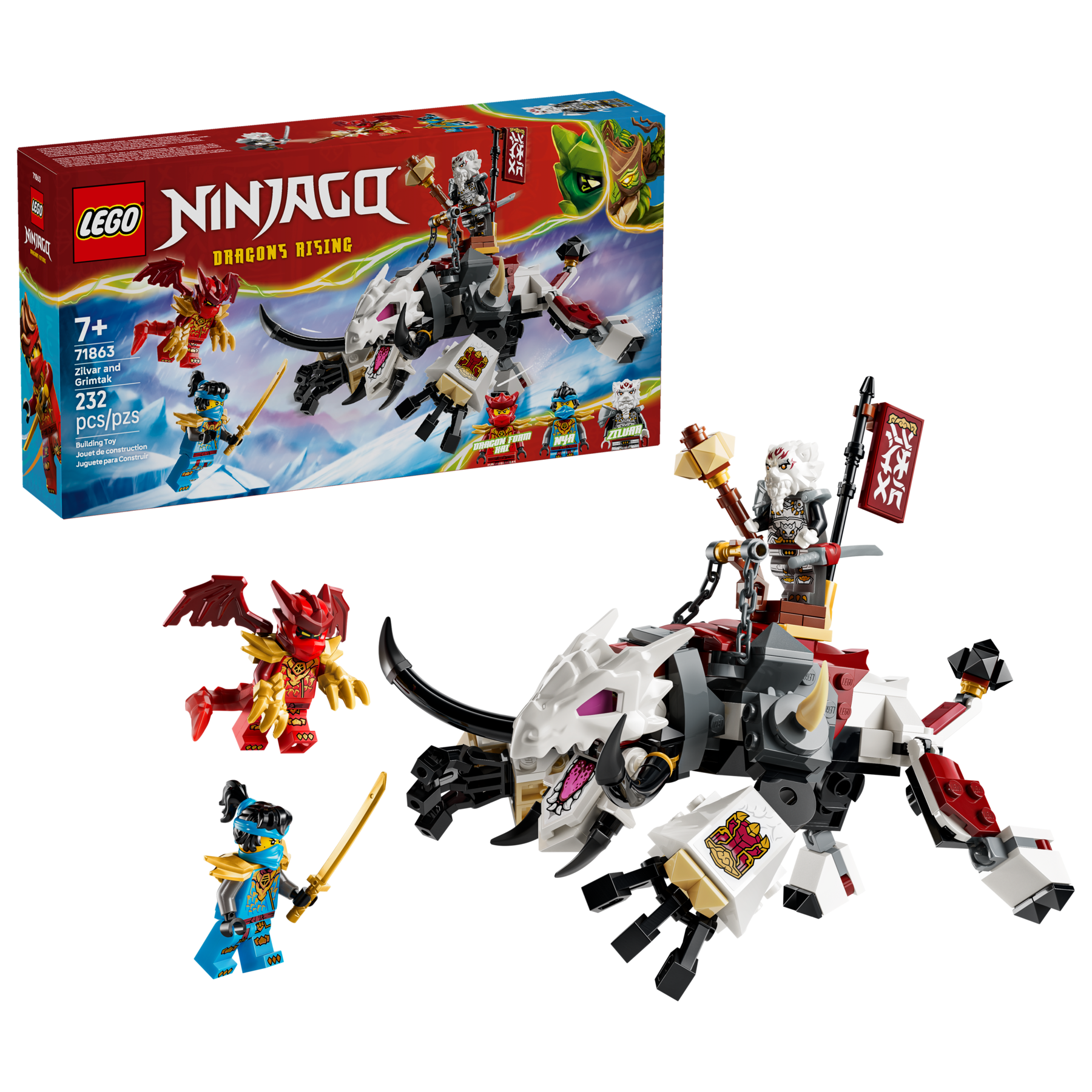 Zilvar and Grimtak the Dragon Beast 71863 | NINJAGO® | Buy online