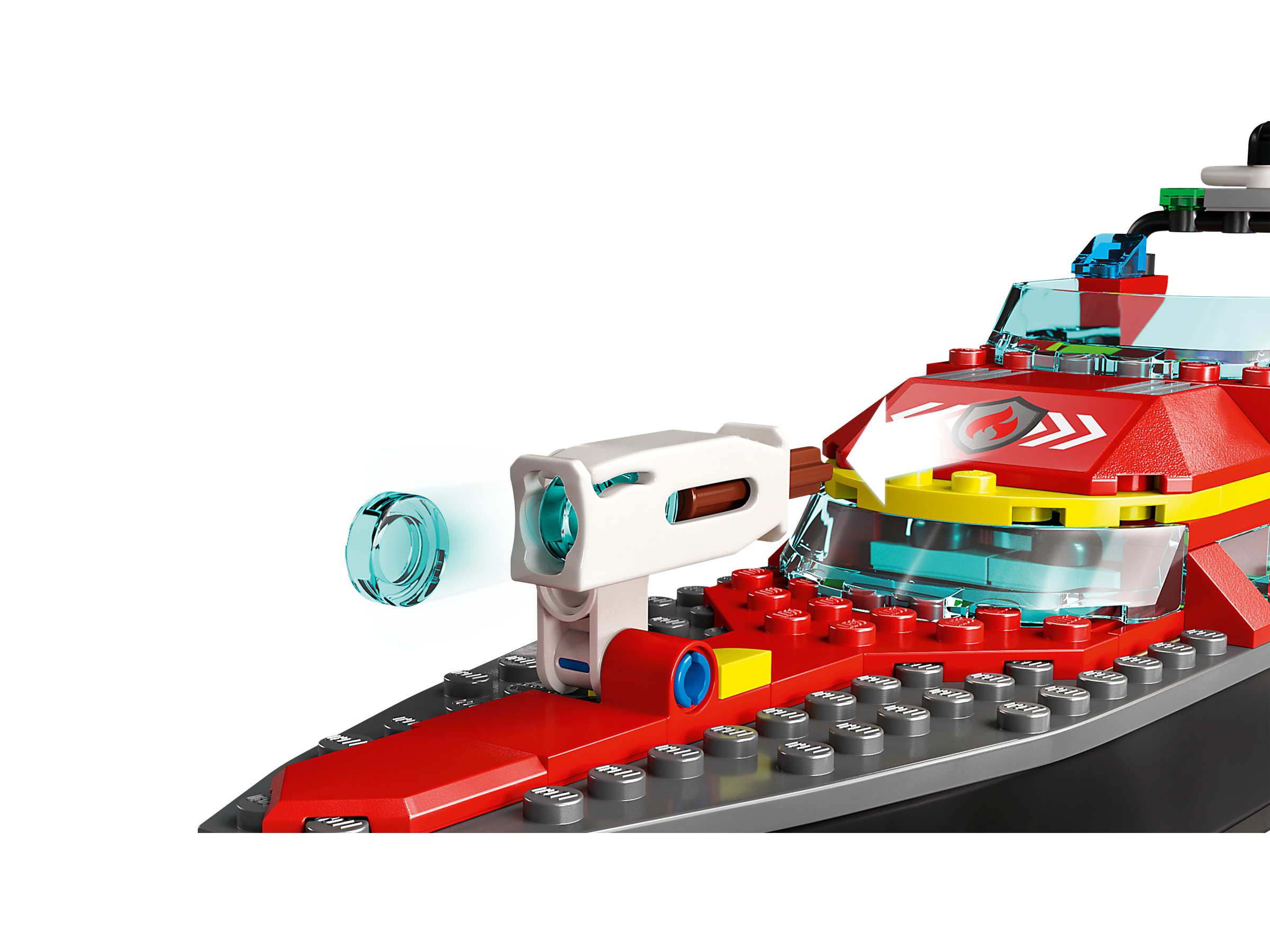 LEGO City Fire Rescue Boat 60373 Toy Boat that Floats on Water for  Imagination Play, Building Toy for Kids Ages 5+