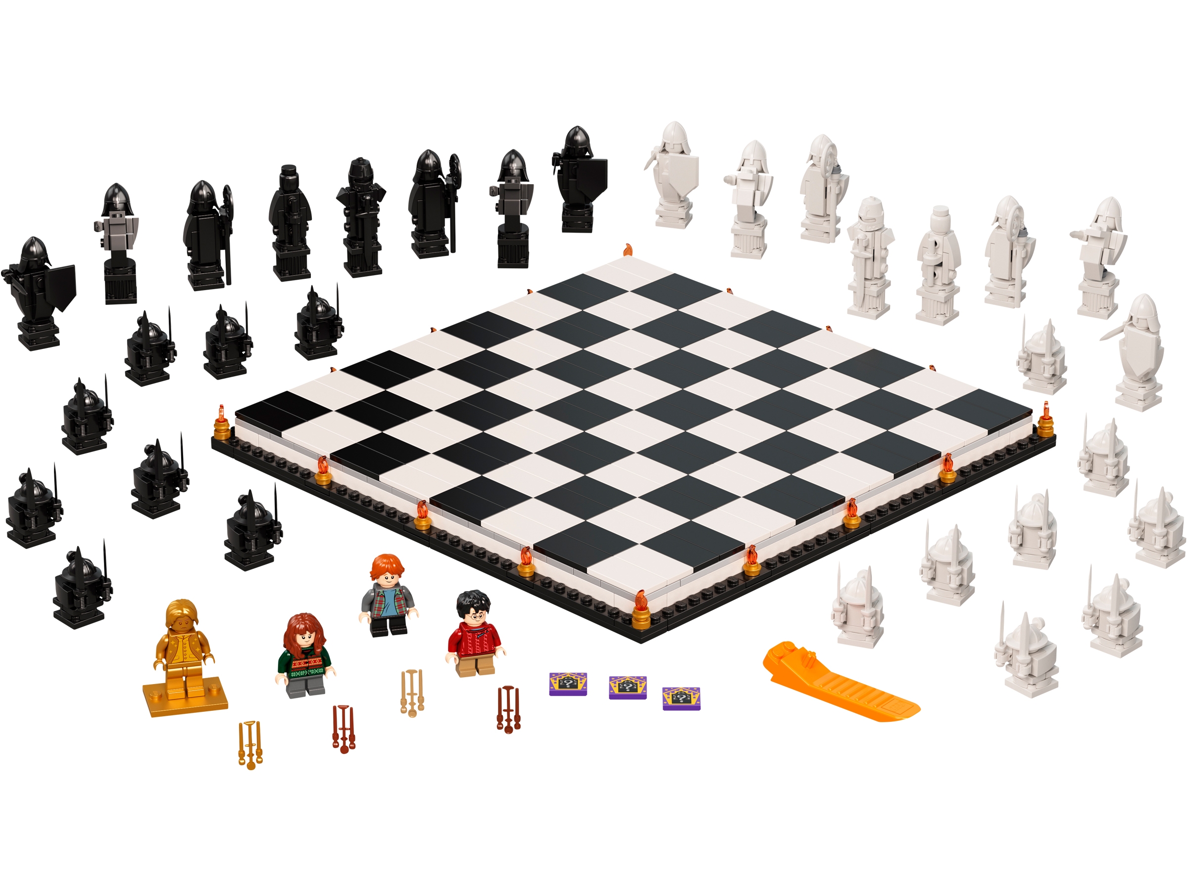 Harry Potter Wizard Chess Set White Rook Replacement Piece Used 