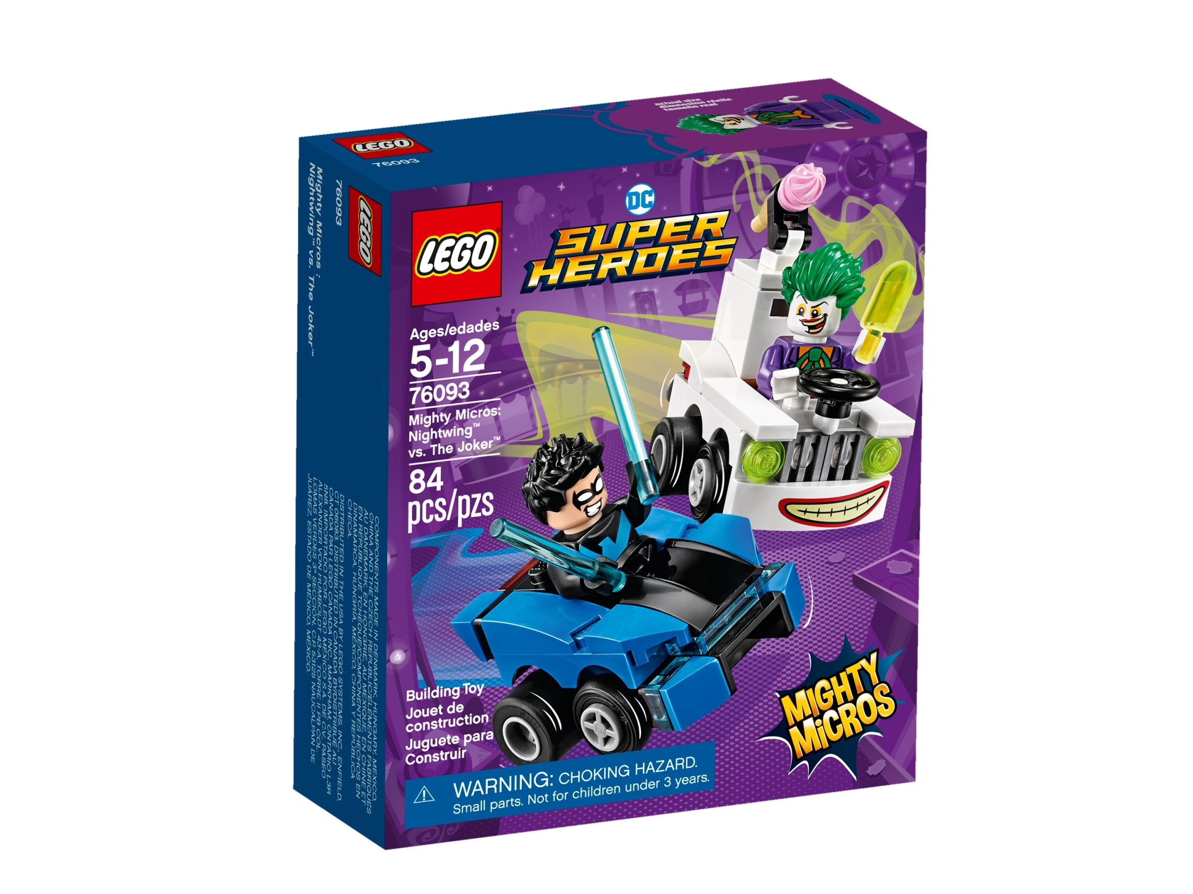 Lego 76093-Mighty Micros Super Heroes Nightwing vs Joker-Neuf 