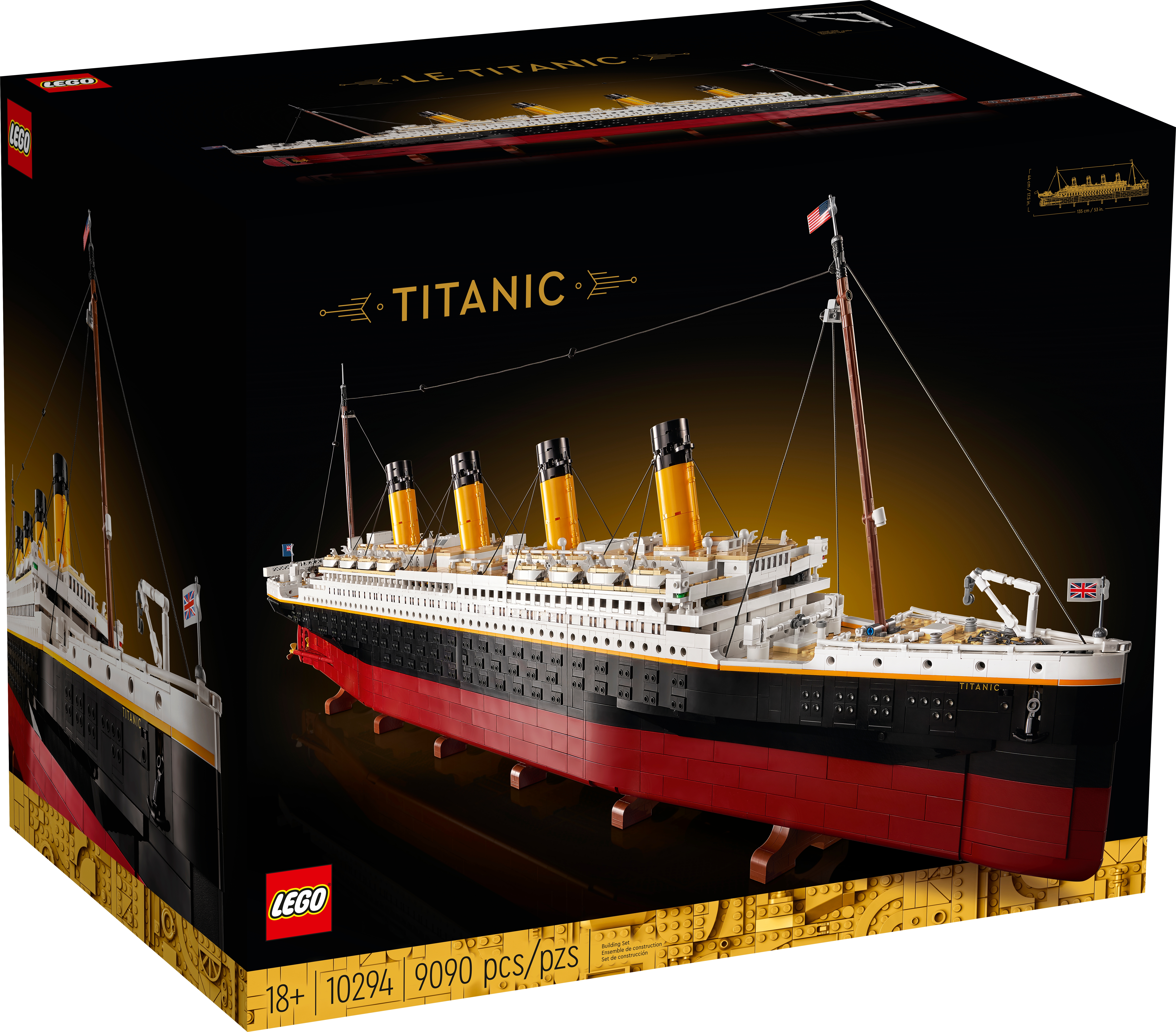 Vitrine en plexiglas® pour LEGO® Le Titanic (10294)