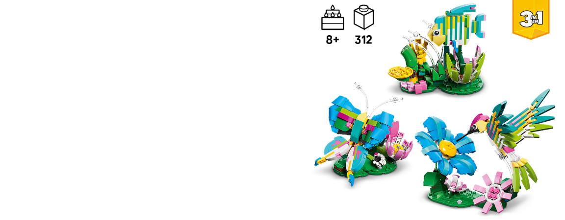 カラフルハチドリのお花さがし 31384 | クリエイター3in1 |レゴ®ストア