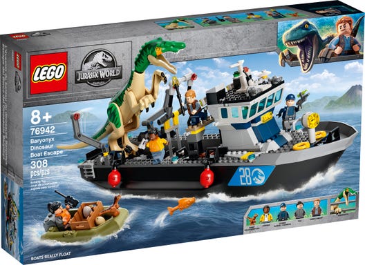 LEGO 76942 - World Baryonyx-dinosaurflugt i båd