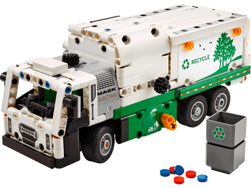 Camion della spazzatura Mack® LR Electric — set LEGO 42167