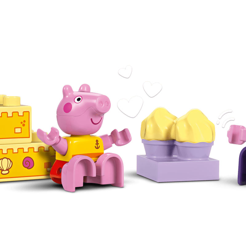 LEGO DUPLO 10432 Peppa und Opa Wutz im Boot auf dem Wasser