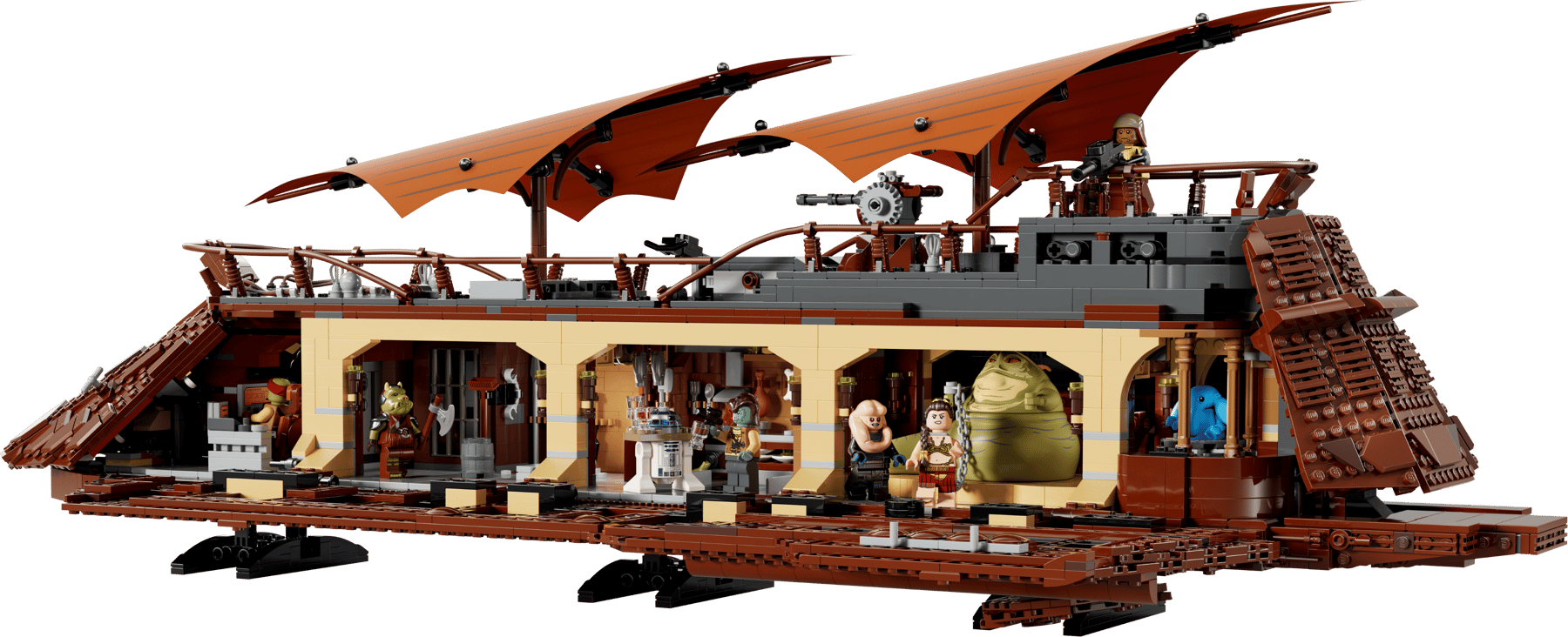 75367 la barge de jabba, UCS, vue de l'intérieur