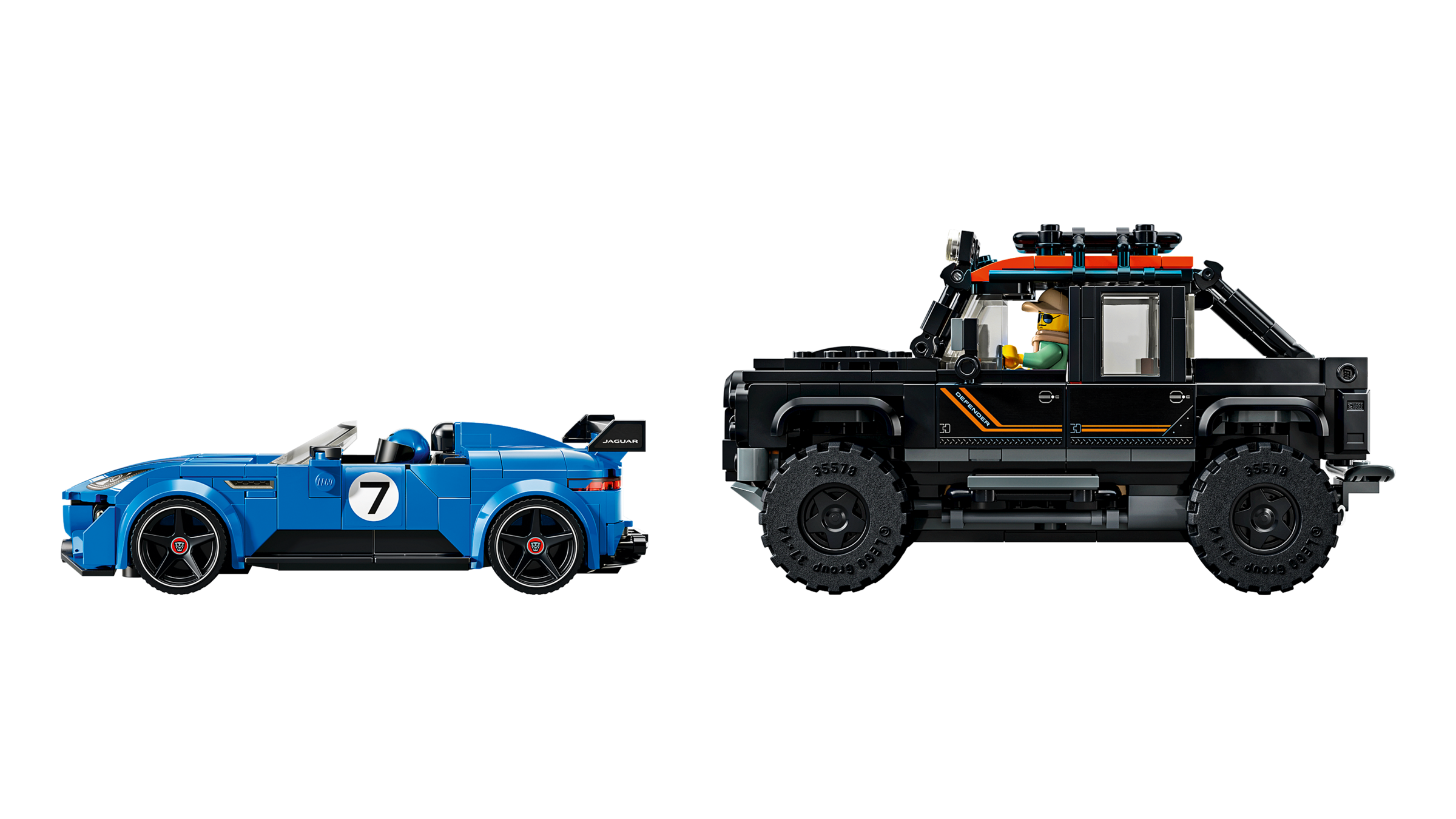 Jaguar Project 7 & Land Rover Defender 77264 | Speed Champions