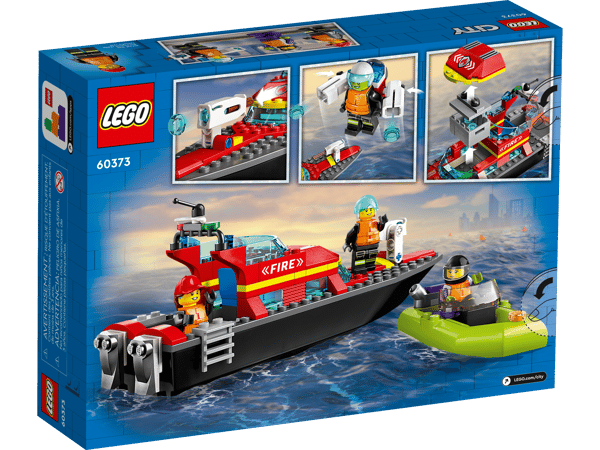 LEGO 60373 Le bateau de sauvetage des pompiers — visuel 8 sur 8