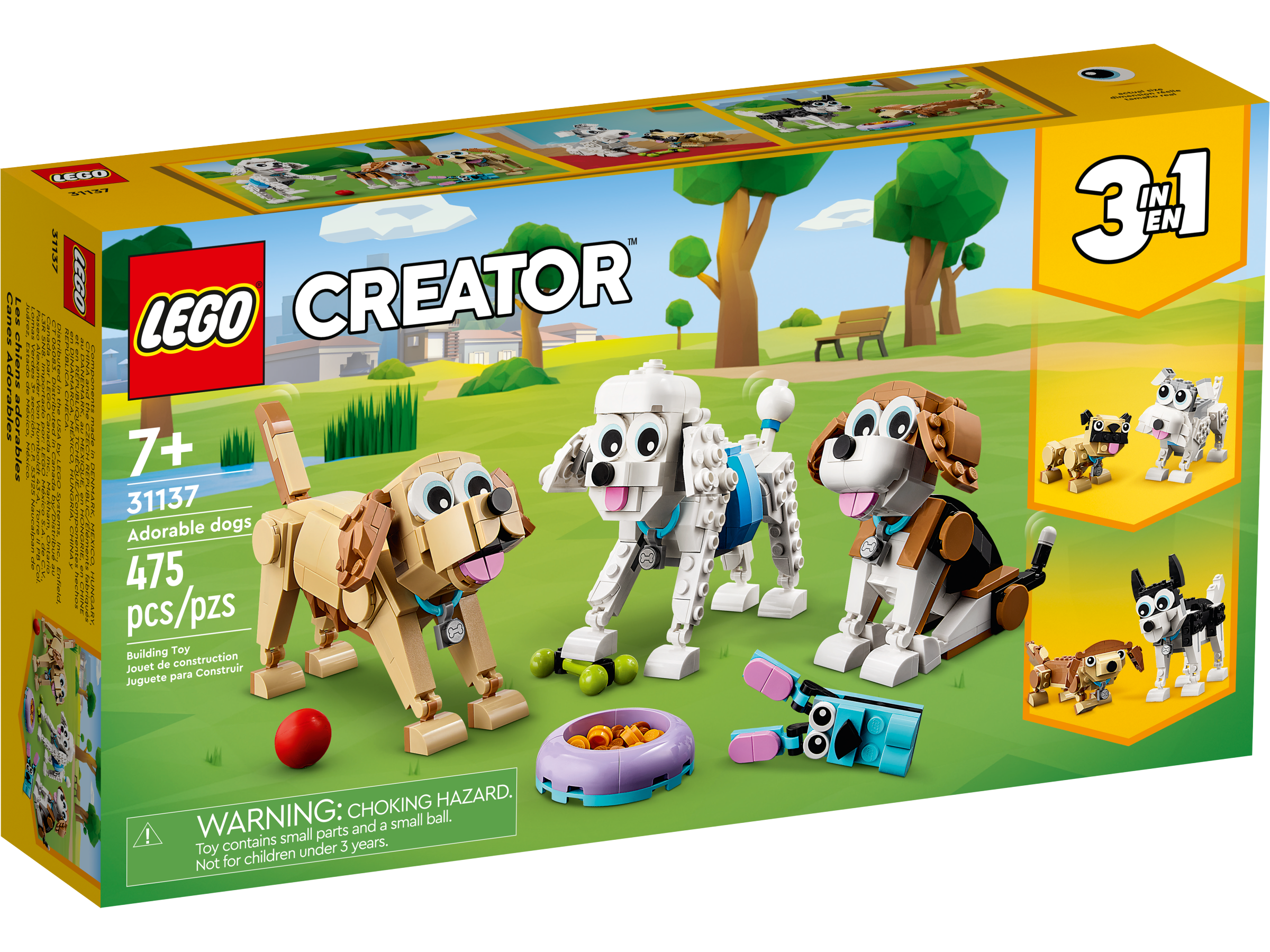 LEGO® 31137 Adorables chiens LEGO® Creator 3in1 - VELIS Spielwaren