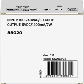 USB-strømadapter - 88020 - Andet