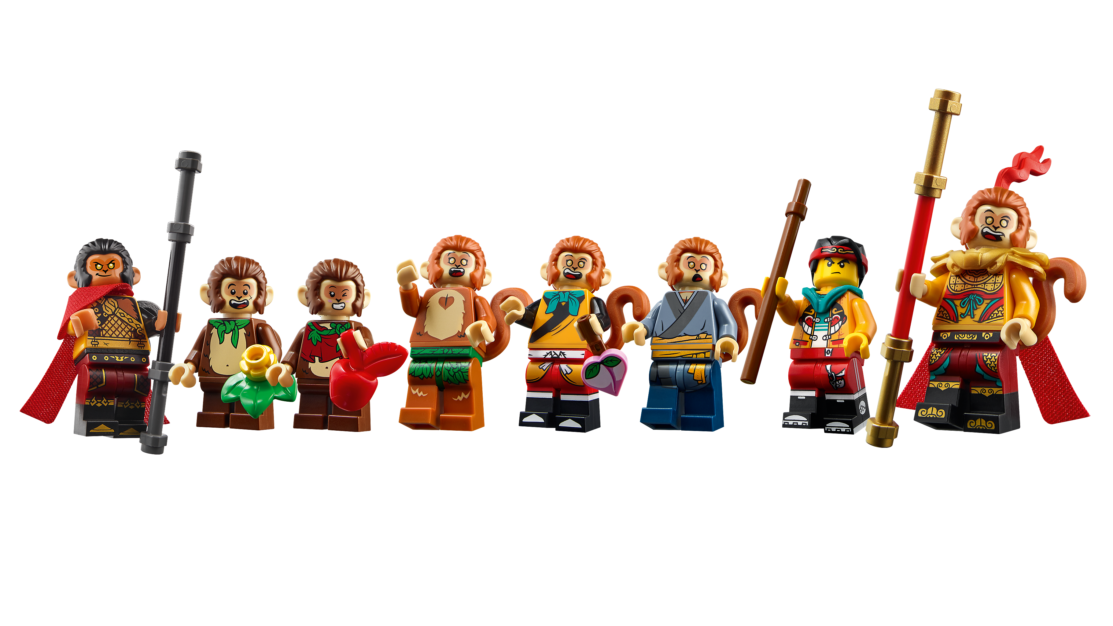 Minifigs LEGO® 80024 Monkie Kid Aprendiz de Rey Mono mk034 