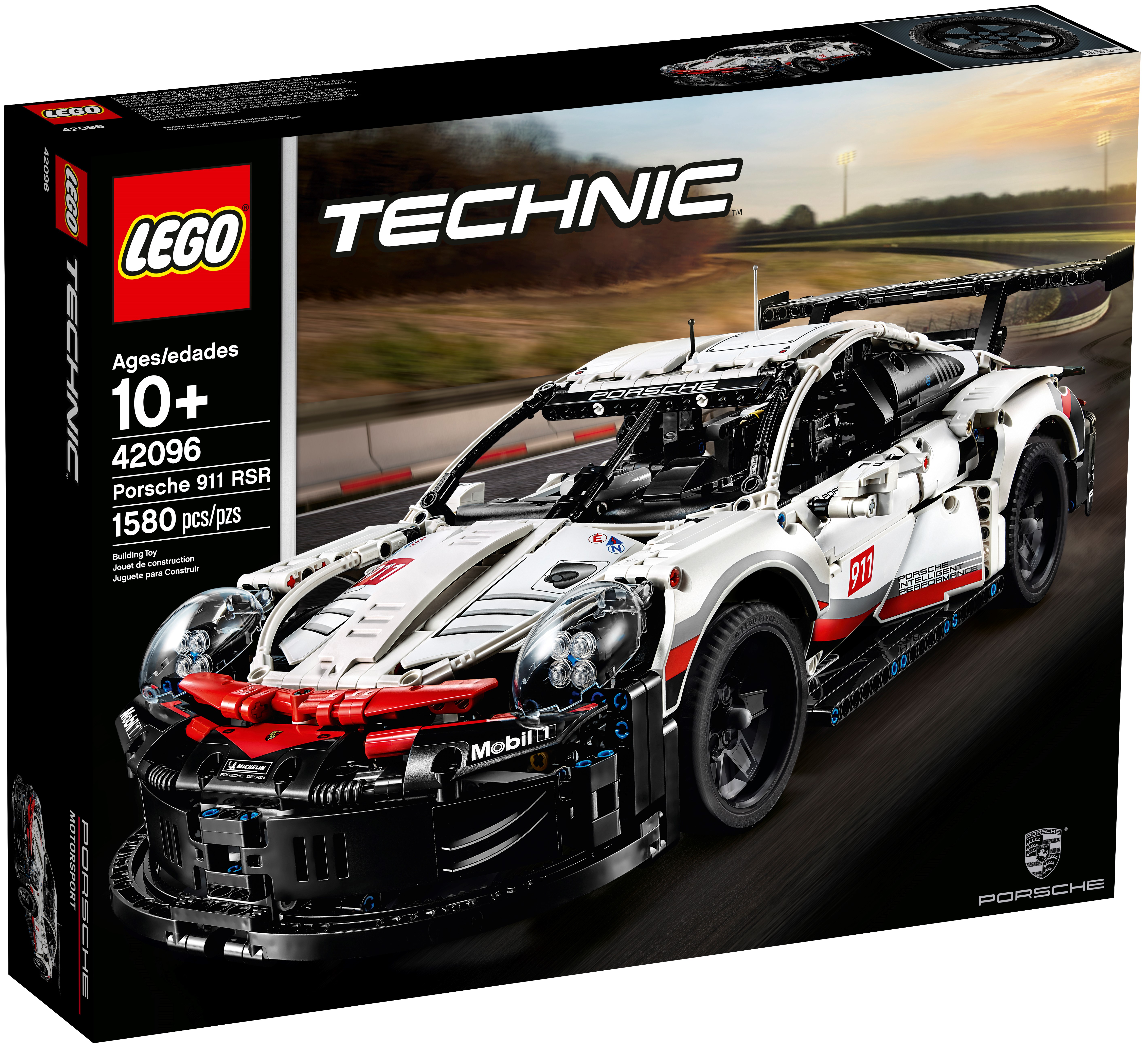 Colourful Exclusive Collectible Model LEGO 42096 Technic Porsche 911 RSR Race Car Advanced Building Set