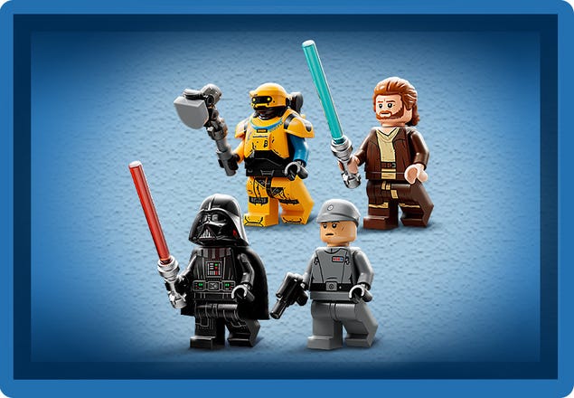 Imbécil Touhou tono Obi-Wan Kenobi™ vs. Darth Vader™ 75334 | Star Wars™ | Oficial LEGO® Shop ES