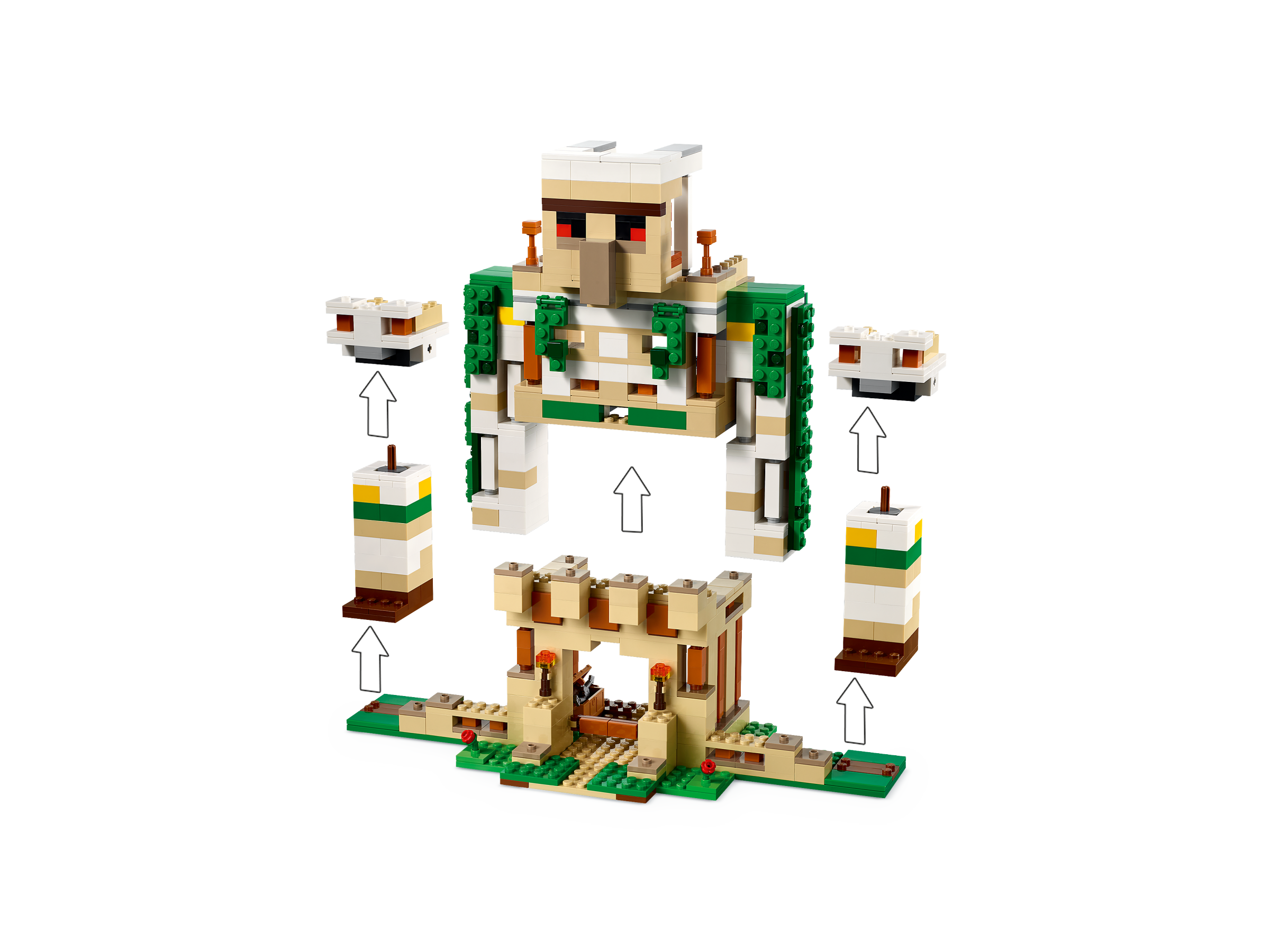 Lego Minecraft Iron Golem Castle 21250 Shop Now