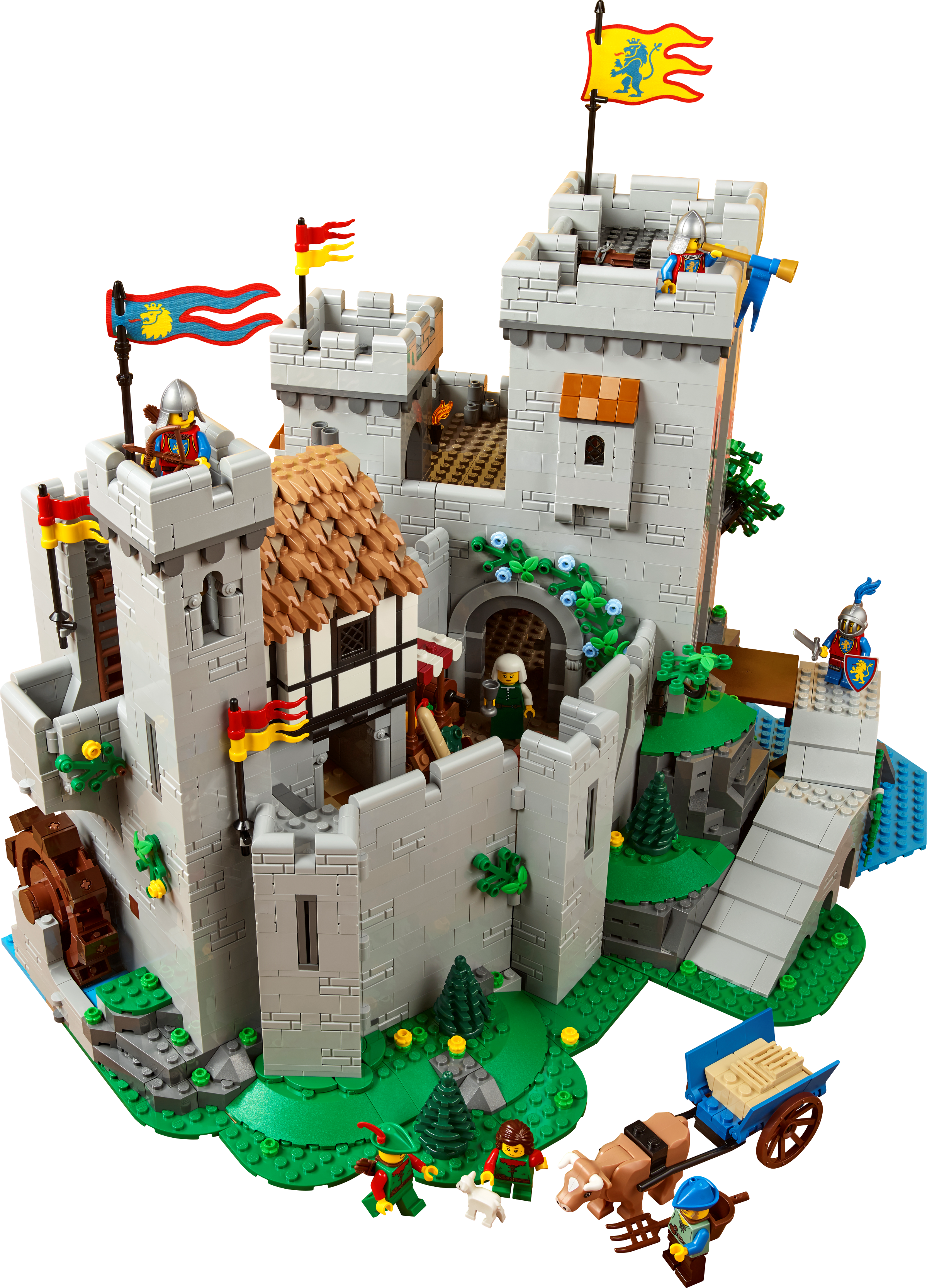 Bandera Bandera Del Castillo del Caballero Bandera 5x2 compatible con LEGO Lion Castle Lion,6090 