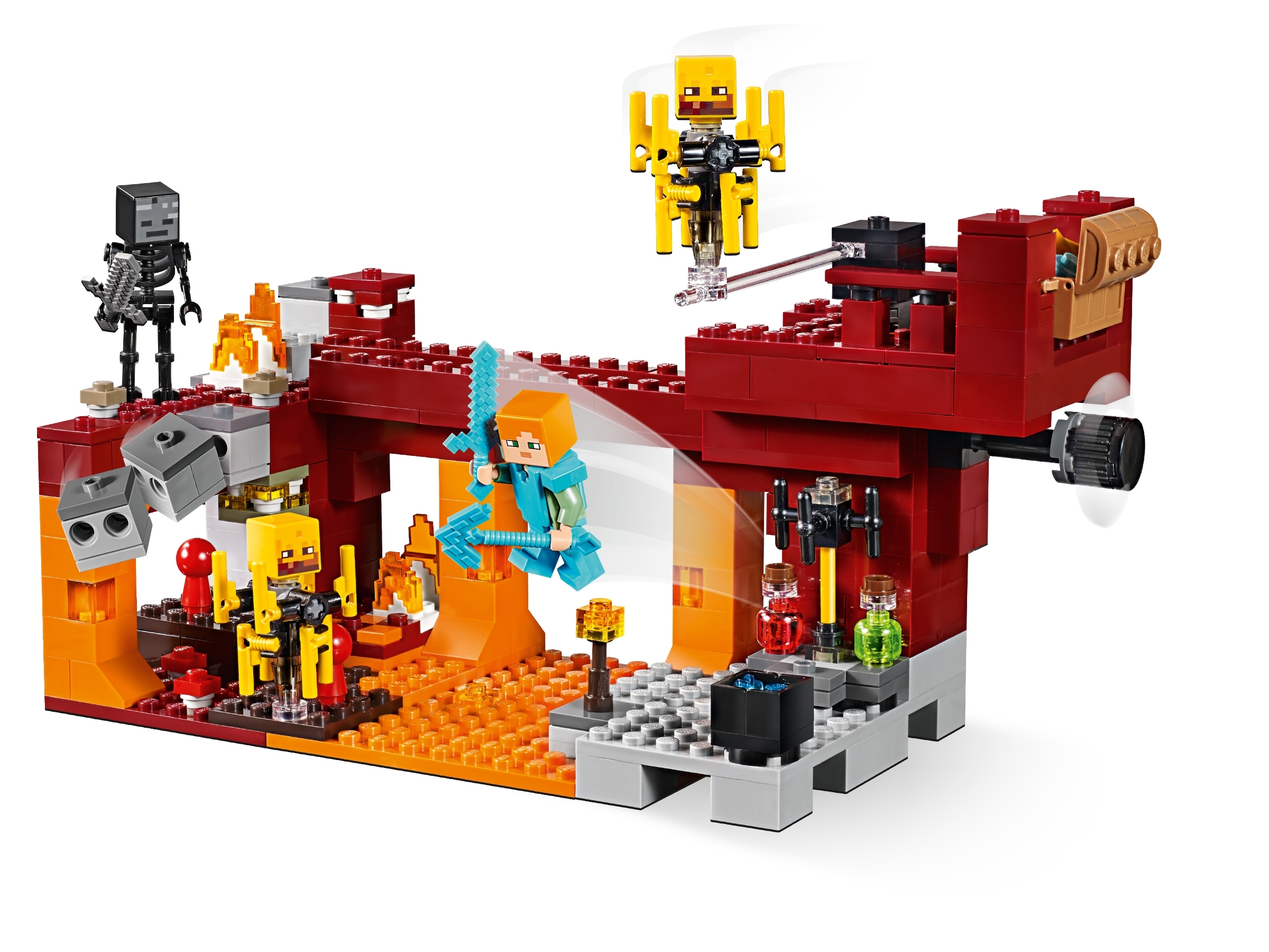 La Minecraft Lego Vacío Abisal Blaze conjunto de construcción de puentes 21154 