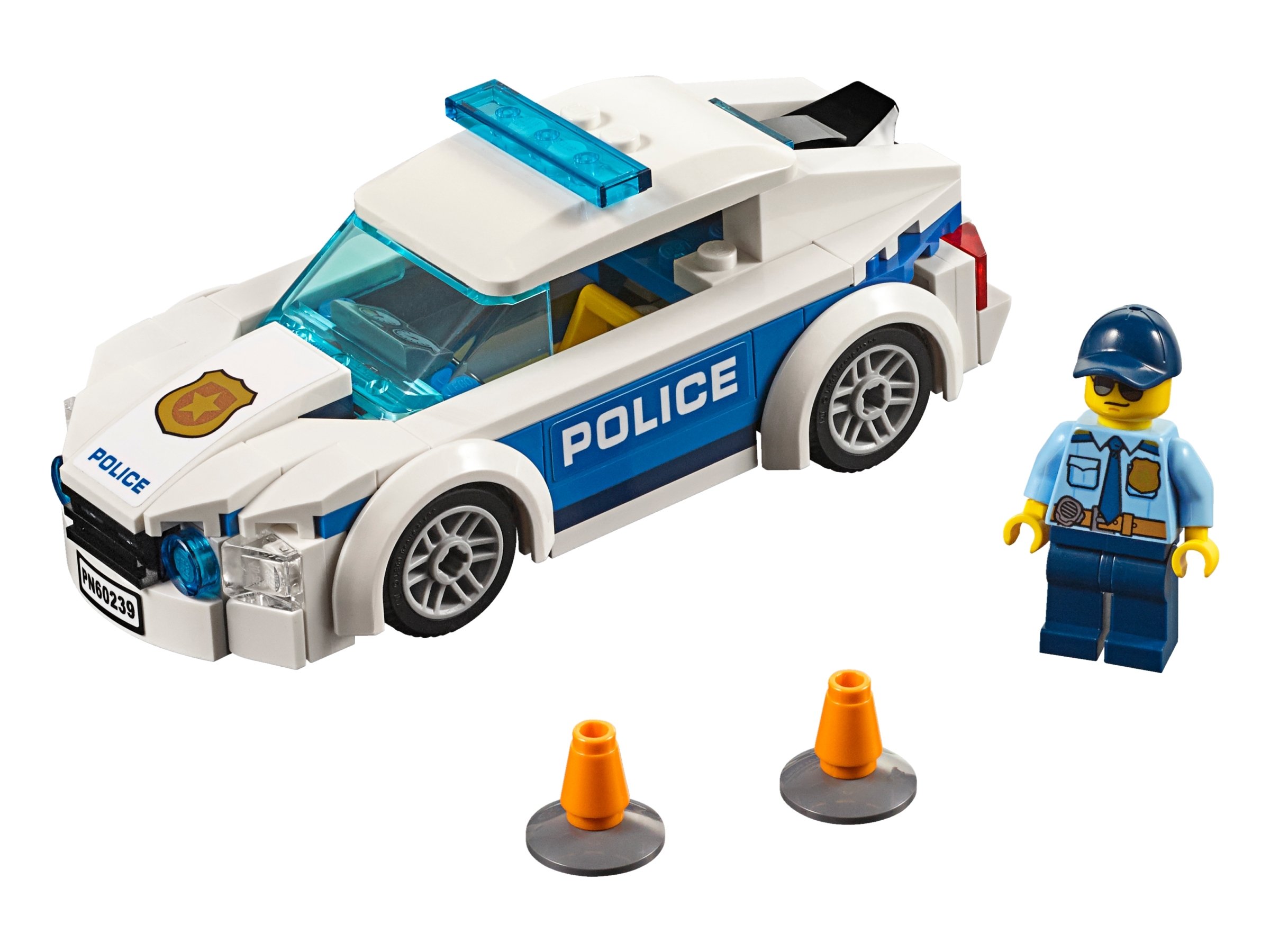 16 piece set Puzzle Car Set Police Car 