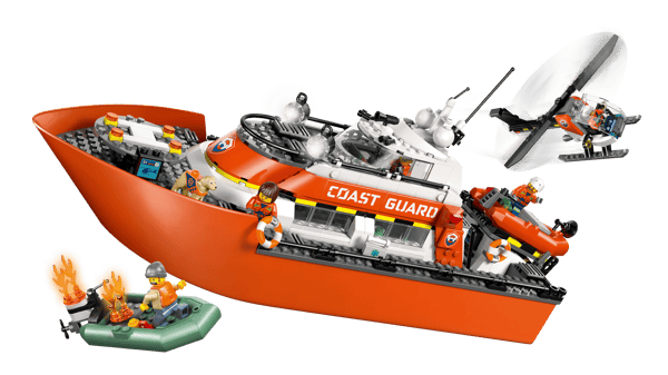 Coast Guard Rescue Boat & Helicopter - Image 5