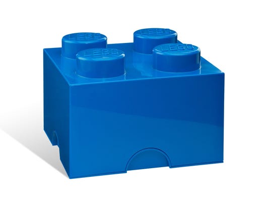 LEGO 5006969 - 4-knops opbevaringsklods – blå