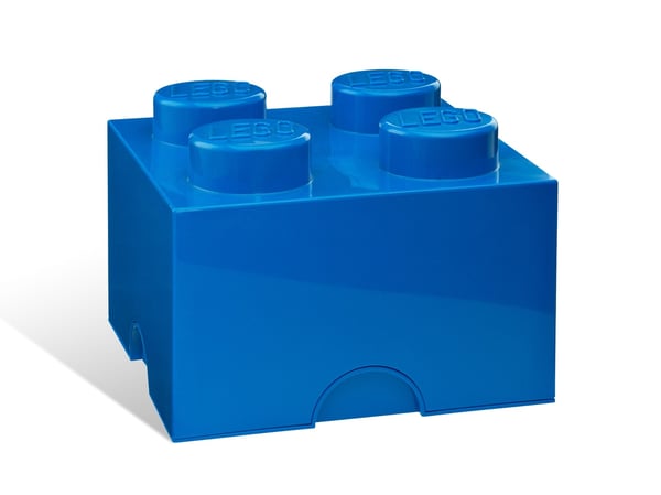 LEGO 5006969 Brique de rangement 4 tenons – bleu