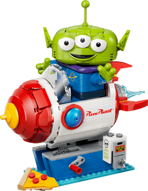 Alien et la fusée Pizza Planet