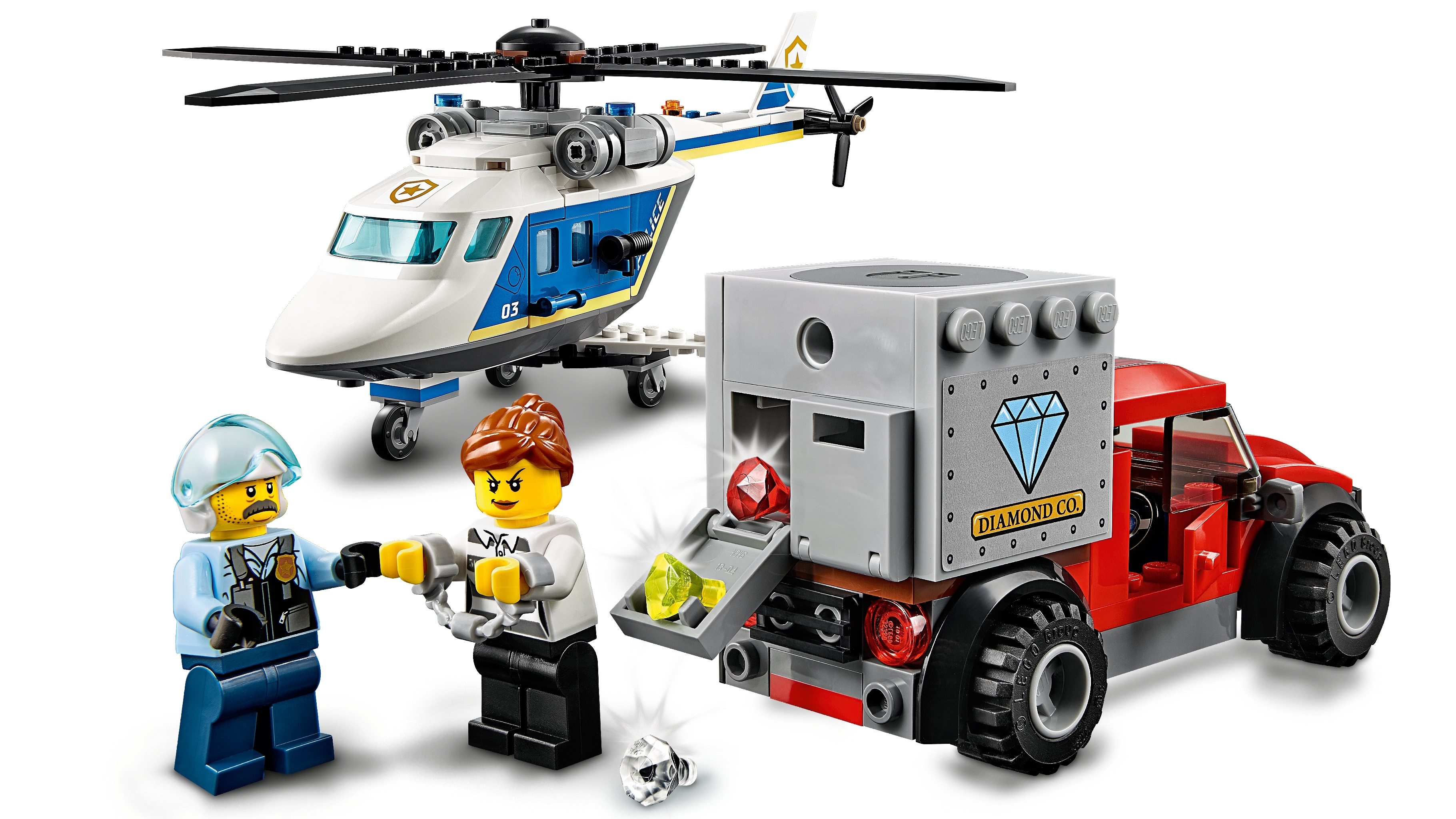 Lego City Police Helicopter Chase Building Set 60243 