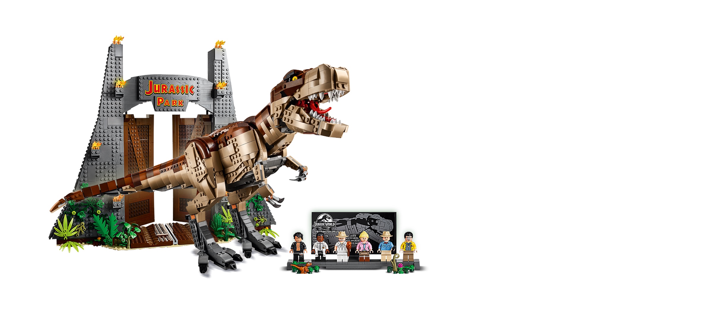 Dinosaur Rex Tyrannosaurus Jurassic World Park  Building LEGO 
