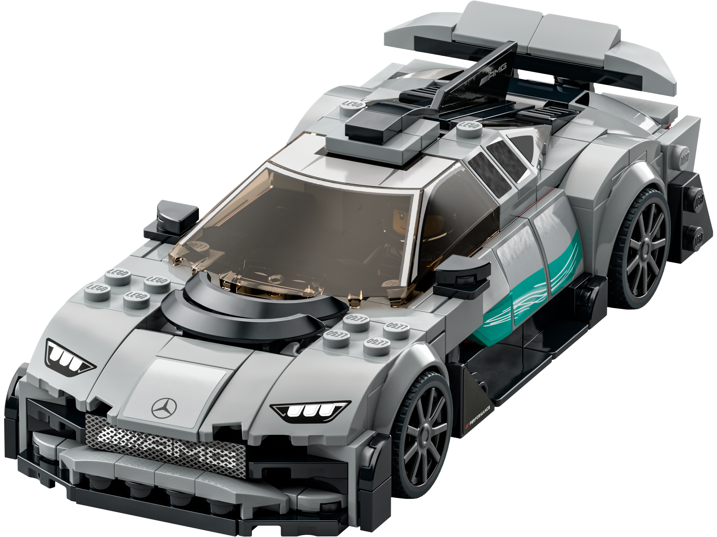 LEGO Speed Champions Mercedes-AMG F1 W12 E 76909 Performance & Project One  Toy Car Set, Mercedes Model Car Building Kit, Collectible Race Car Toy