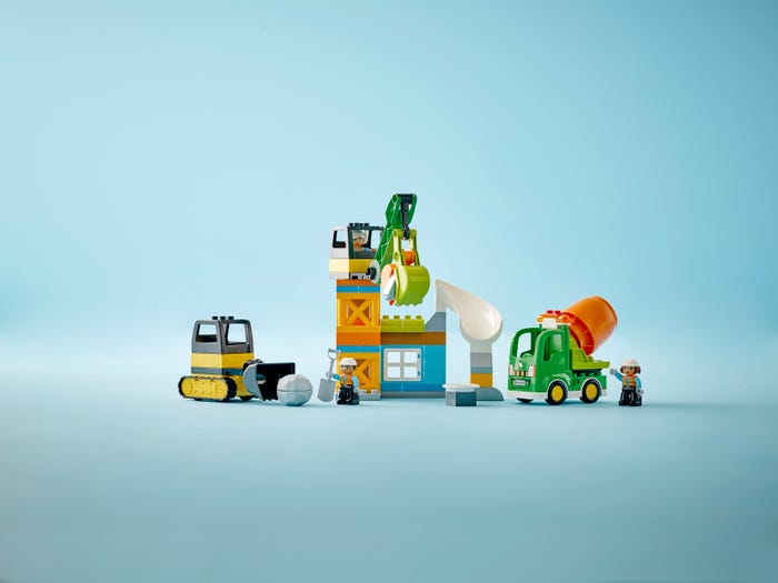 DUPLO Town Lego 10927 - Juego de soporte de pizza con figura de pizza y  perro, juguete de ladrillos grandes para niños de 2 años en adelante