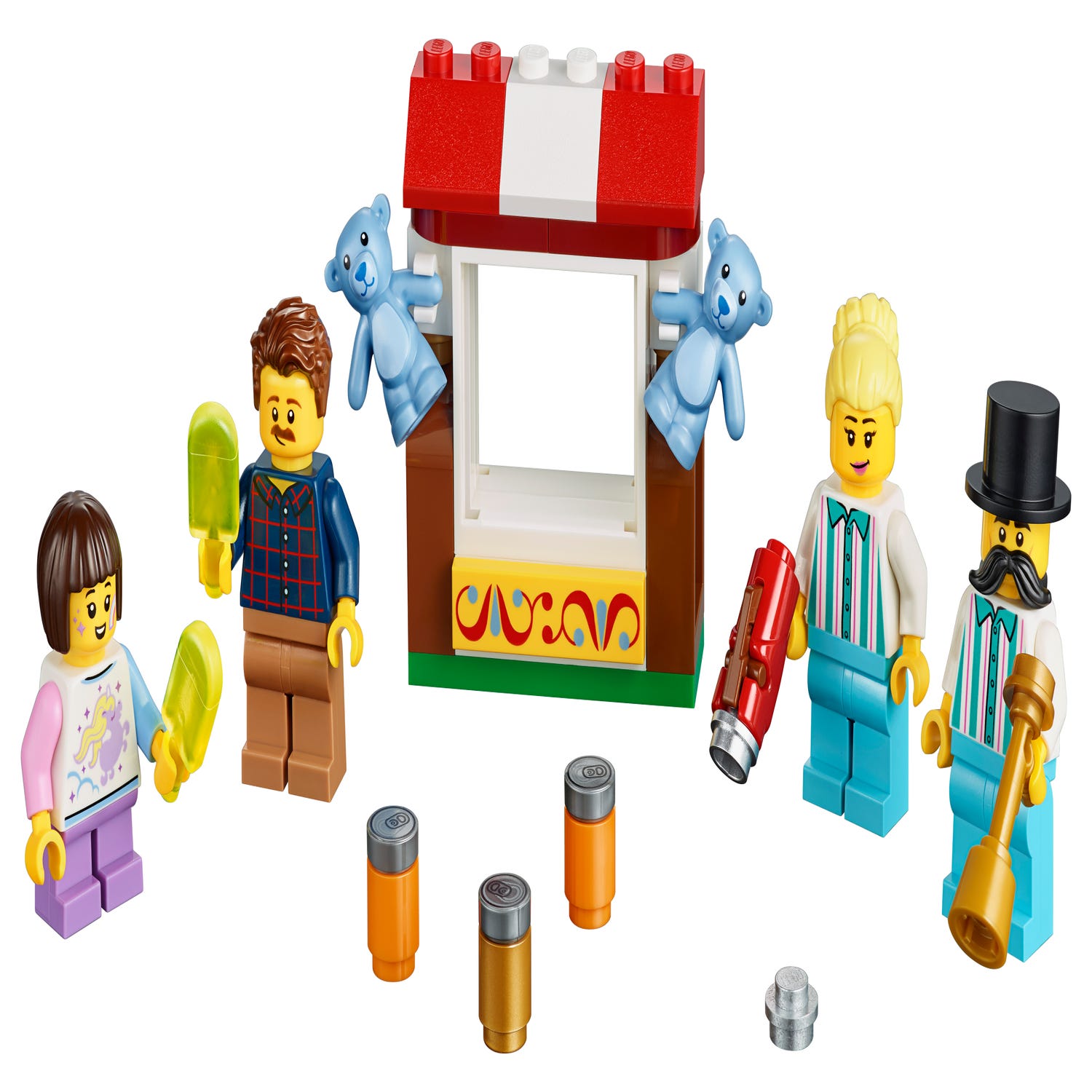blik Charles Keasing Tandheelkundig Kermis MF accessoireset 40373 | Minifiguren | Officiële LEGO® winkel BE