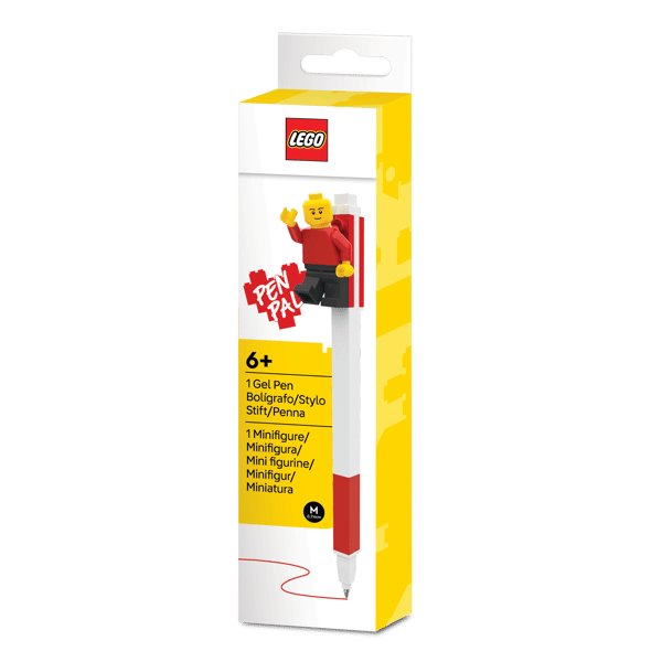 Pen Pal Gel Pen with Minifigure – Red - Image 1