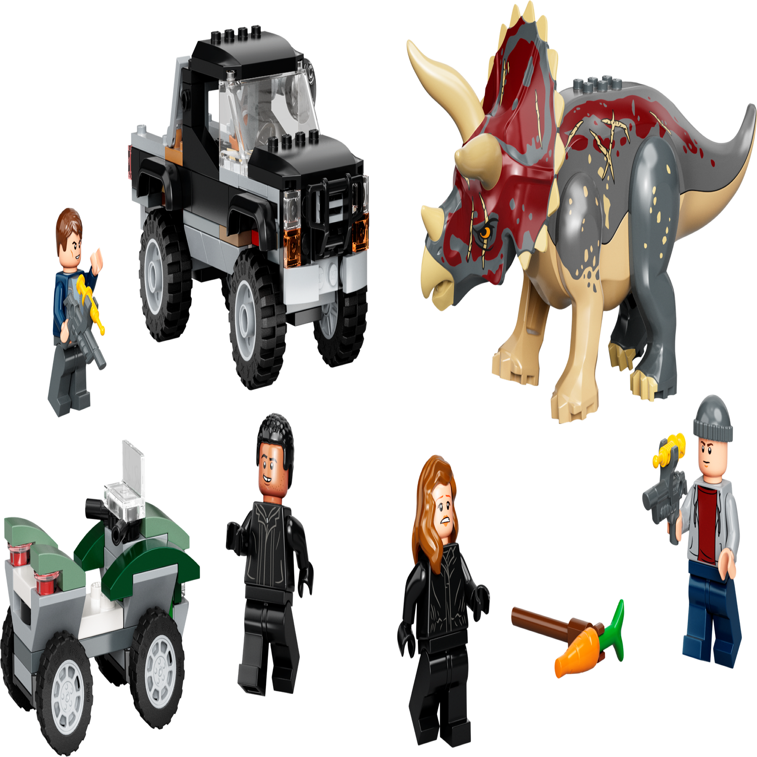 LEGO® – Triceratops pick-up truck hinderlaag – 76950