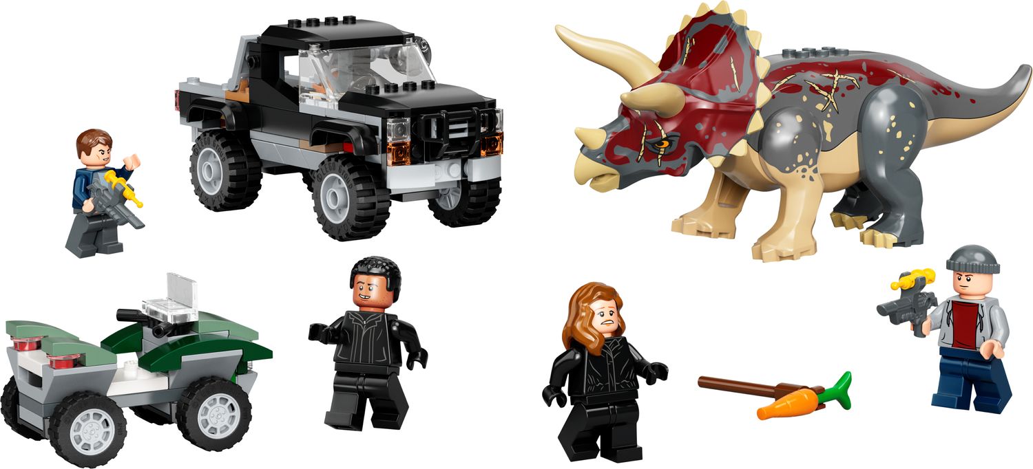 Triceratops Pick-up Truck Ambush
