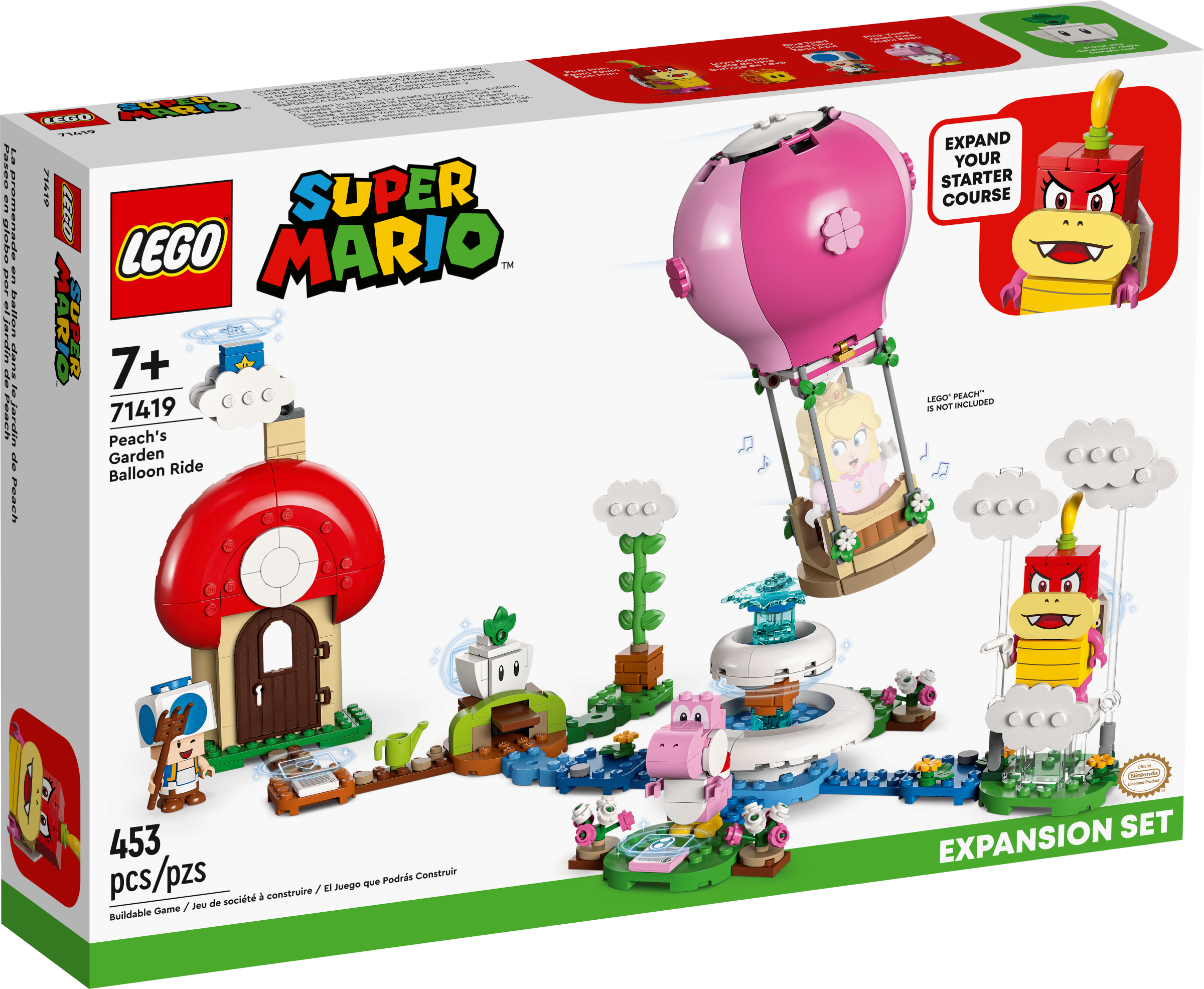 Peach's Garden Balloon Ride Expansion Set 71419, LEGO® Super Mario™