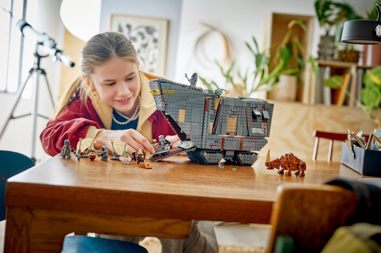 LEGO Star Wars The Mandalorian's N-1 Starfighter 75442 environmental lifestyle image