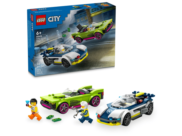 LEGO 60415 La course-poursuite entre la voiture de police et la super voiture — visuel 2 sur 8