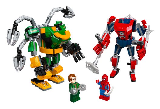 LEGO 76198 - Spider-Man og Doctor Octopus i mech-robotkamp