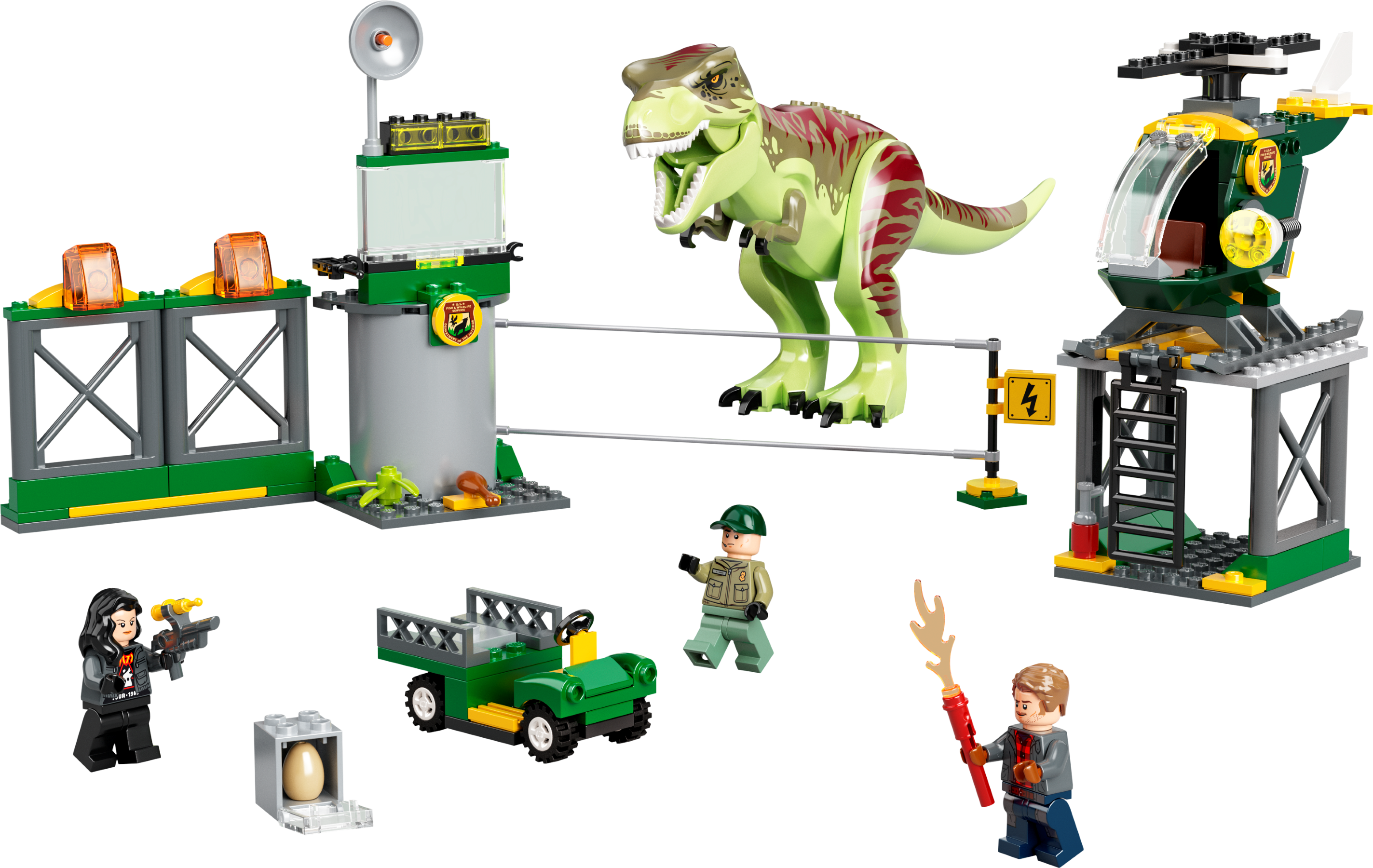 8 Pcs Dinosaurs Dinos Fit Jurassic World Lego Dinosaur Tyrannosaurus TRex Park 
