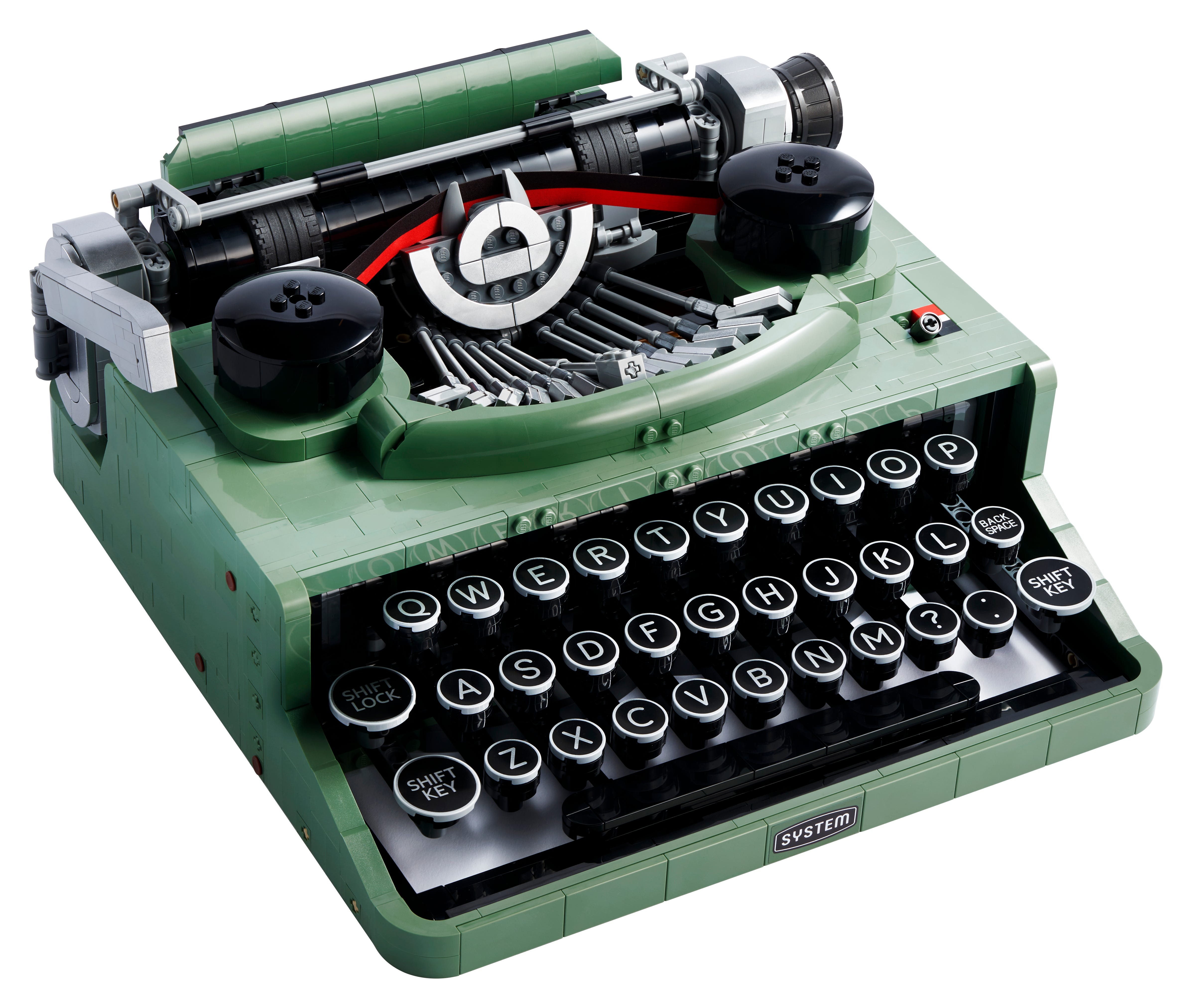 LEGO Vintage Green Typewriter