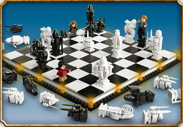 Lego harry potter partida xadrez