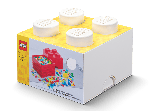 LEGO 5006931 Brique de rangement 4 tenons – blanc — visuel 2 sur 3
