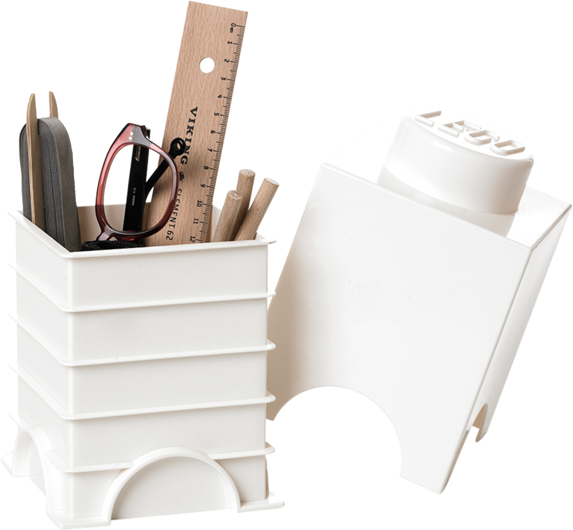 Storage Brick 1-Stud – White